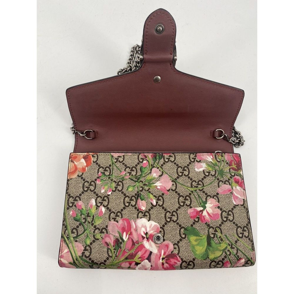 Gucci Dionysus Supreme GG Monogram Blooms Floral Wallet on Chain - Picture 6 of 11